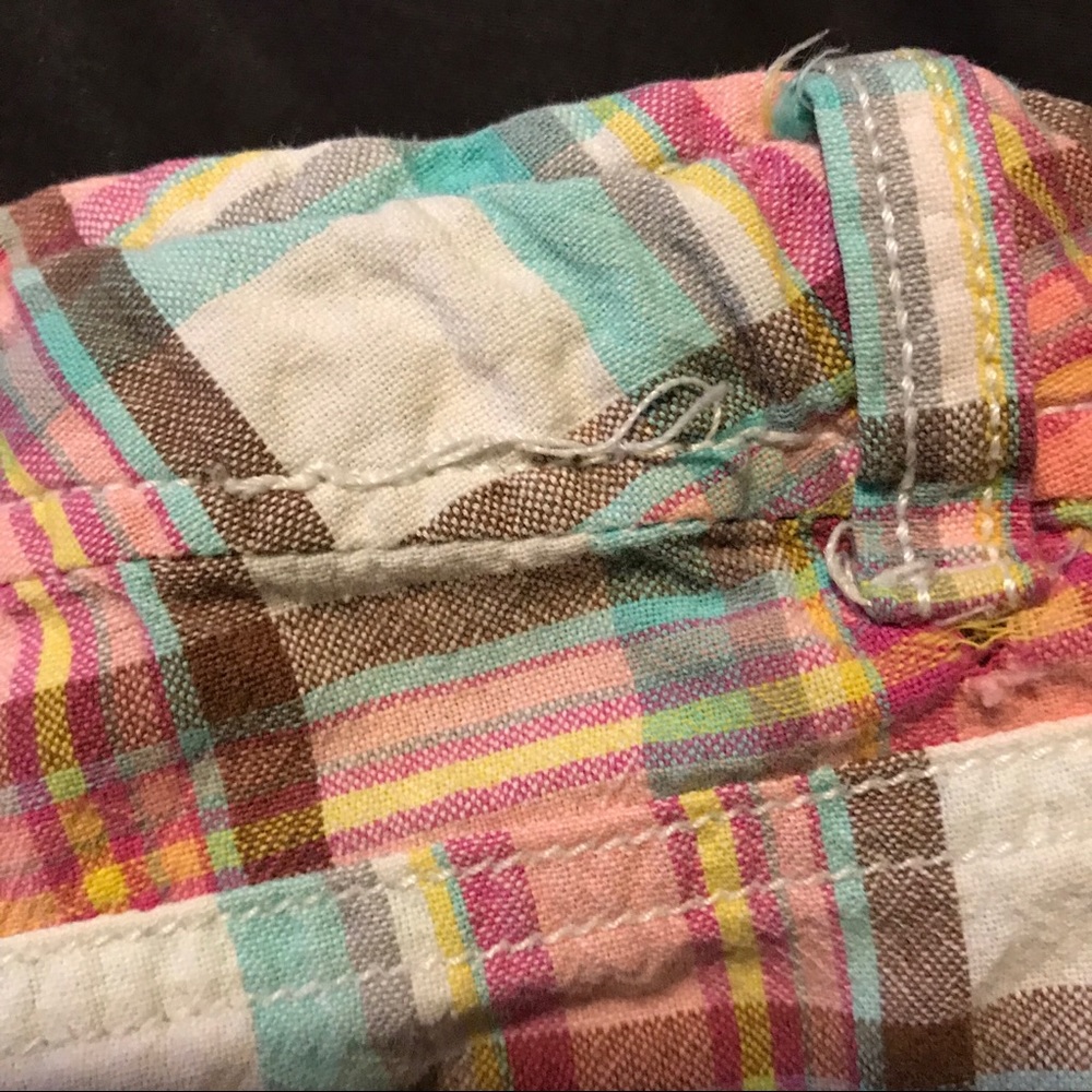 Arizona Jeans Company Pink Plaid Girls Shorts Size 7 - Picture 8 of 8